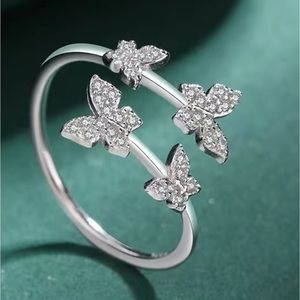 Gorgeous S925 CZ Butterfly Ring